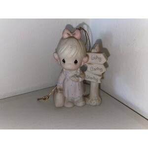 Precious Moments Figurine "Loving, Caring, Sharing" 3" 1987 Enesco Porcelain